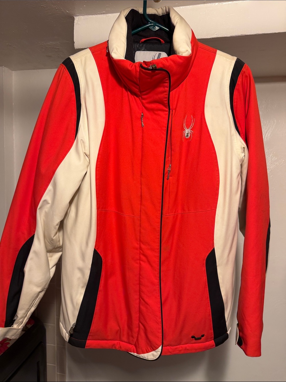 Spyder Women's Red & Cream Ski Softshell Jacket